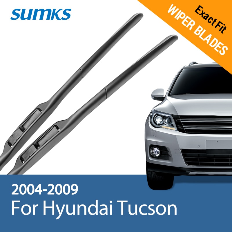 SUMKS Wiper Blades for Hyundai Tucson 24  16 Fit Hook Arms 2004 2005 2006 2007 2008 2009